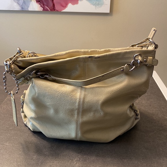 Coach Ivory Patent Shoulder Bag - Picture 3 of 11